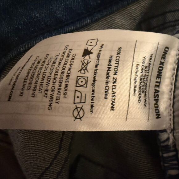 One Teaspoon Freebird II Jeans Women’s Size 28 Medium Wash Ankle Zip Skinny - Picture 5 of 6